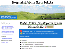 Tablet Screenshot of northdakotahospitalistjobs.com